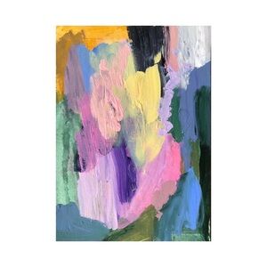 original abstract art - mixed media on paper 5” x 7”